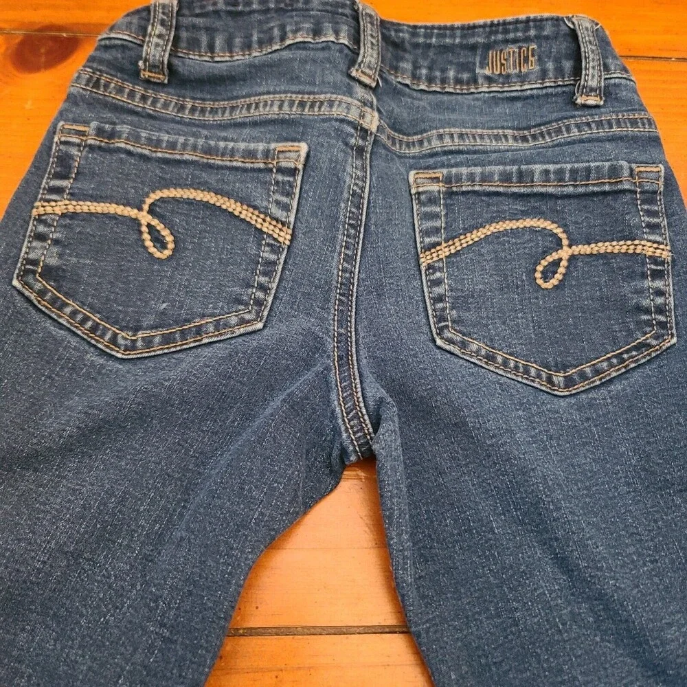 Justice Girls Mid Rise Super Skinny Jeans Size 8